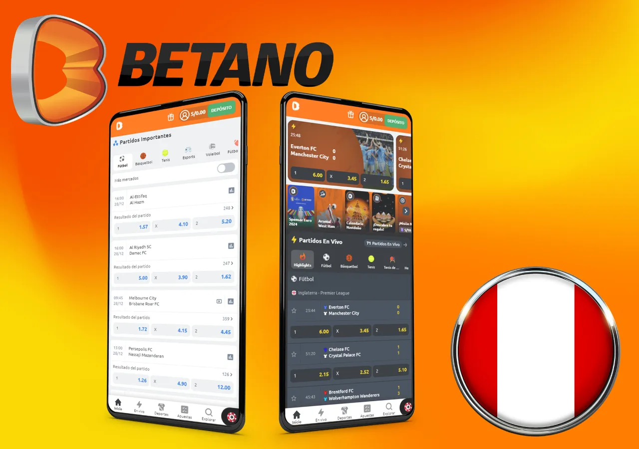 Aplicação móvel Betano