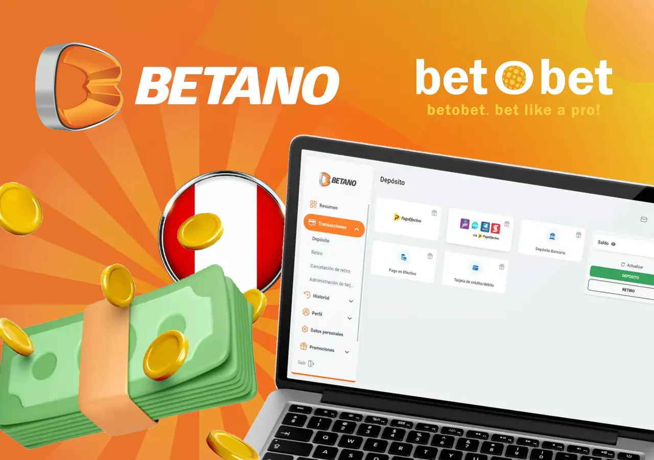 Métodos de pago Betano para Perú